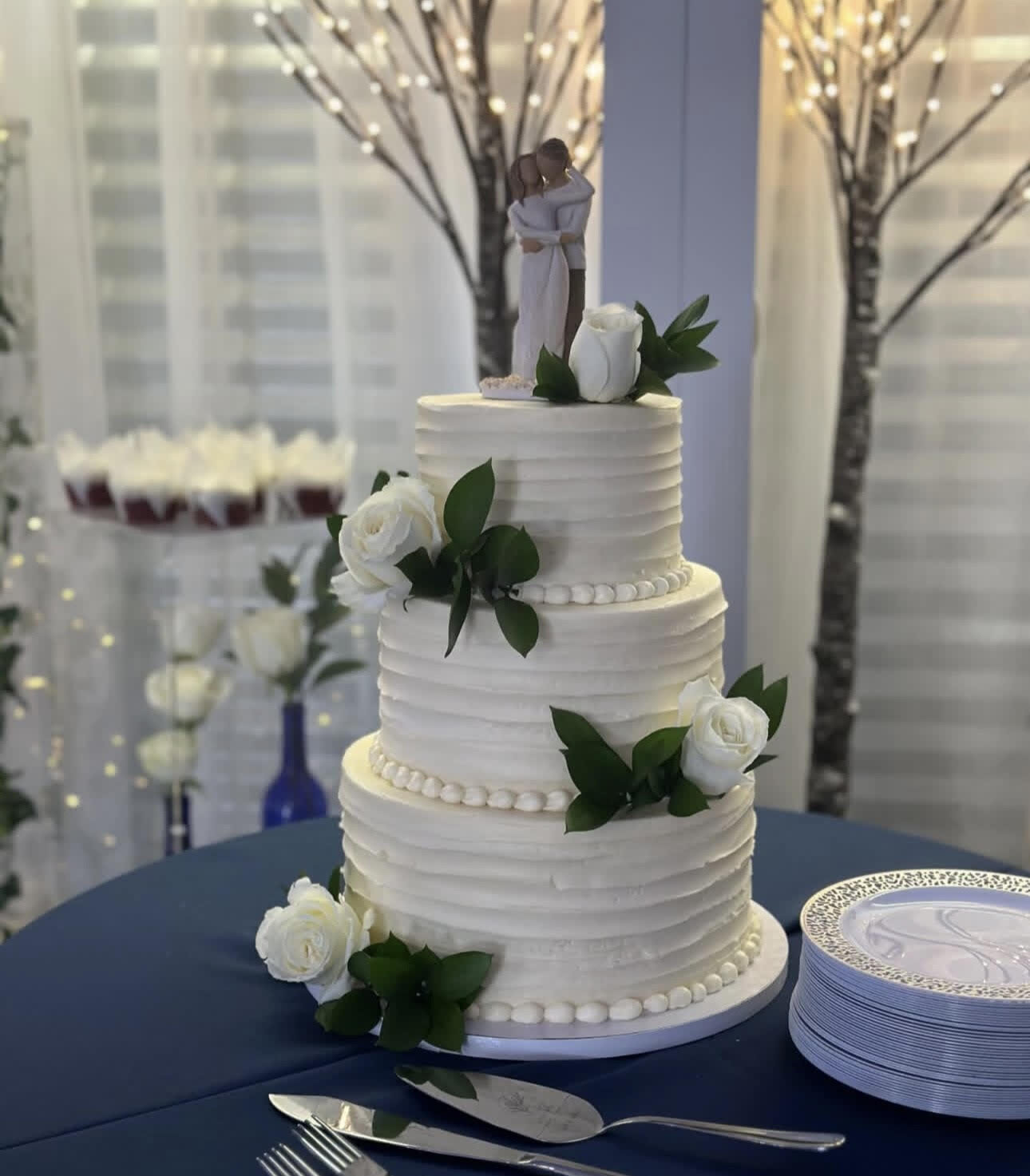 A floral celebration cake